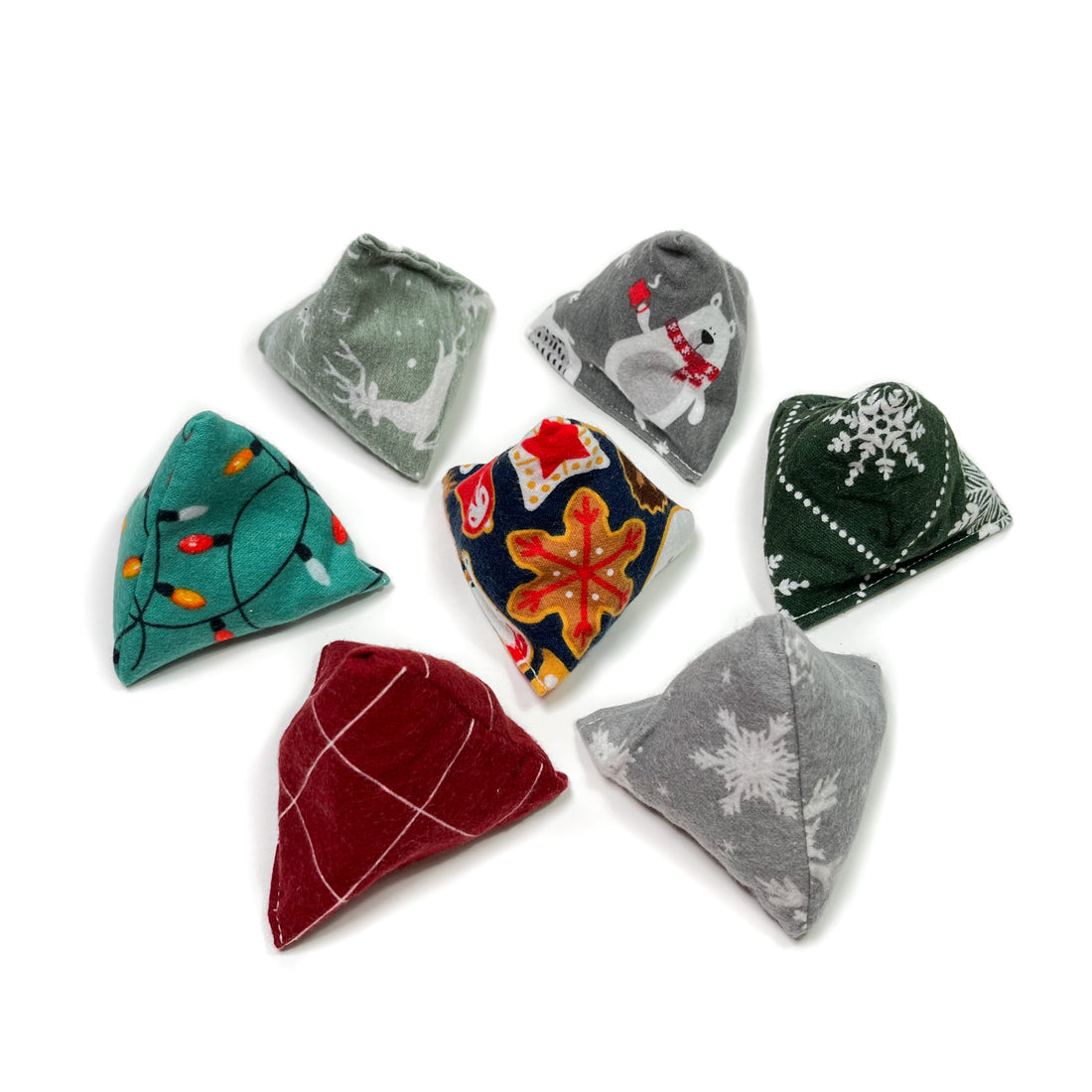 Catnip Catty Sack Cat Toy - Holiday Prints
