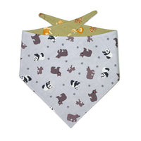 Lions, tigers, and bears reversible bandana back