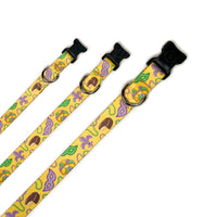Persnickety Pets - Mardi Gras dog collar 3 sizes