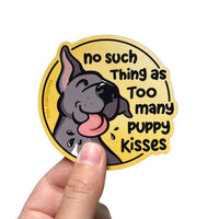 Persnickety Pets: Puppy kisses flexible magnet in hand