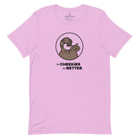 Brown Cheeky Cat Short Sleeve Tee