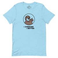 Brown Cheeky Cat Short Sleeve Tee