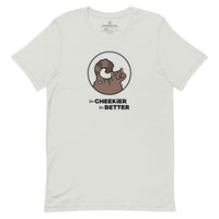 Brown Cheeky Cat Short Sleeve Tee