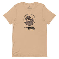 Brown Cheeky Cat Short Sleeve Tee