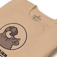 Brown Cheeky Cat Short Sleeve Tee