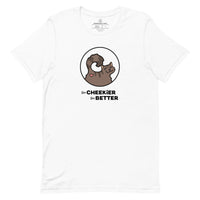 Brown Cheeky Cat Short Sleeve Tee
