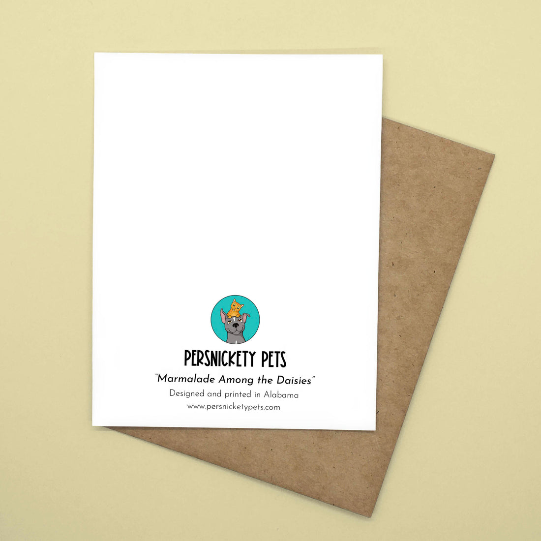Persnickety Pets: Bloom wherever notecard back