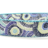 Persnickety Pets: Classic dog collar - seaspray on mist, detail