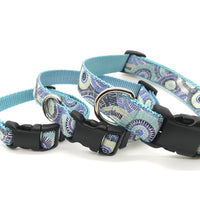 Persnickety Pets: Classic dog collar - seaspray on mist, stacked