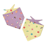 Persnickety Pets: Cupcakes and candy reversible bandana both sides