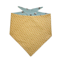 Persnickety Pets: Honey bees reversible bandana back