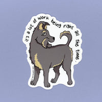 Persnickety Pets: Nugget vinyl sticker