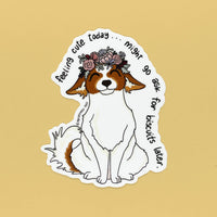 Persnickety Pets: Persimmon vinyl sticker