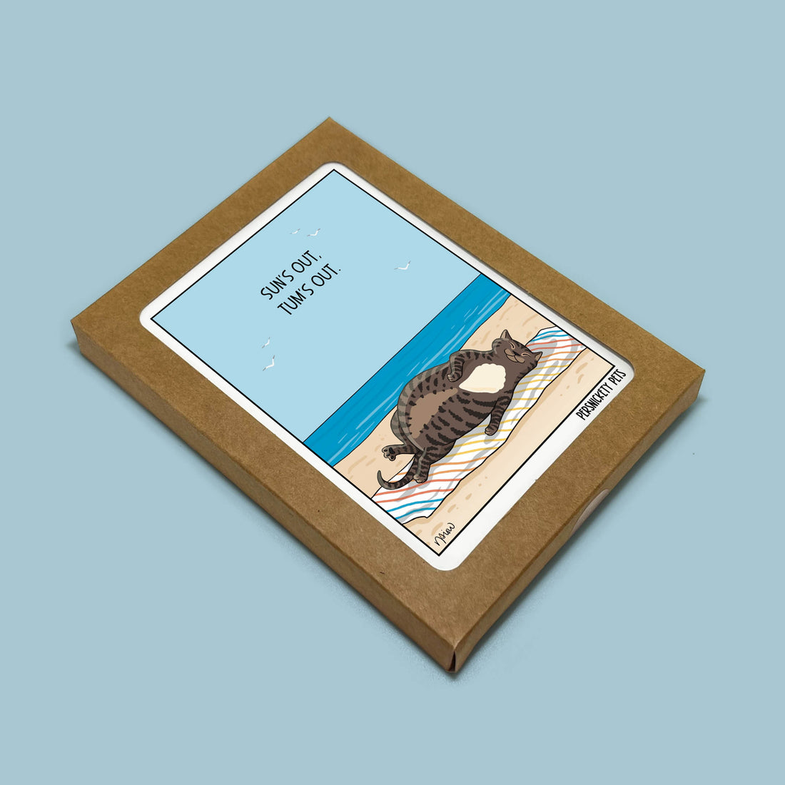 Persnickety Pets: Sun’s out tum’s out notecard boxed set