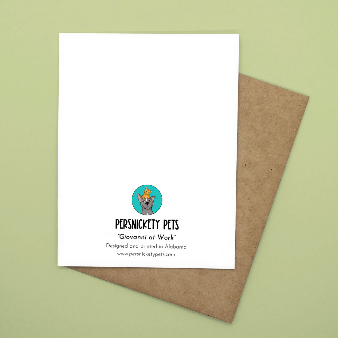 Persnickety Pets: Take a break notecard back
