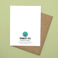 Persnickety Pets: Take a break notecard back