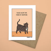 Persnickety Pets: Token of gratitude notecard front