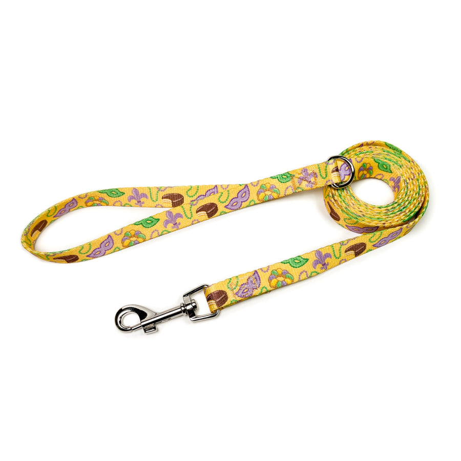 Persnickety Pets - Mardi Gras dog leash narrow