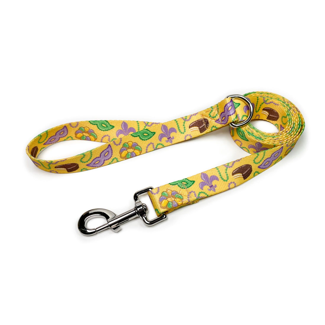 Persnickety Pets - Mardi Gras dog leash wide