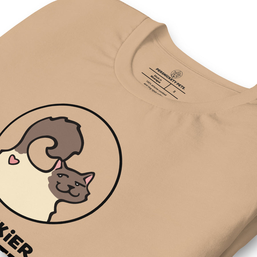 Siamese Cheeky Cat Short Sleeve Tee