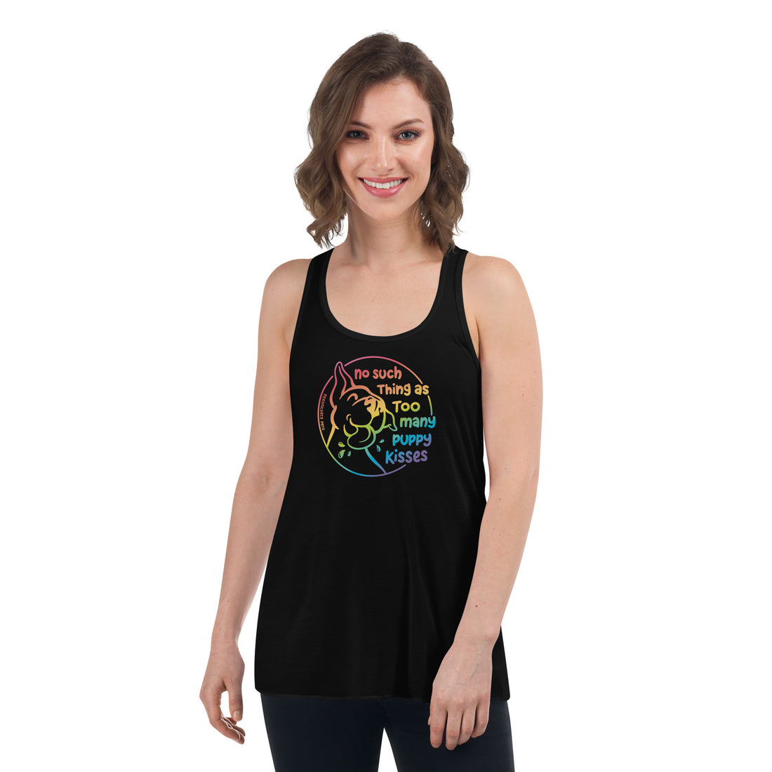 Puppy Kisses Flowy Racerback Tank