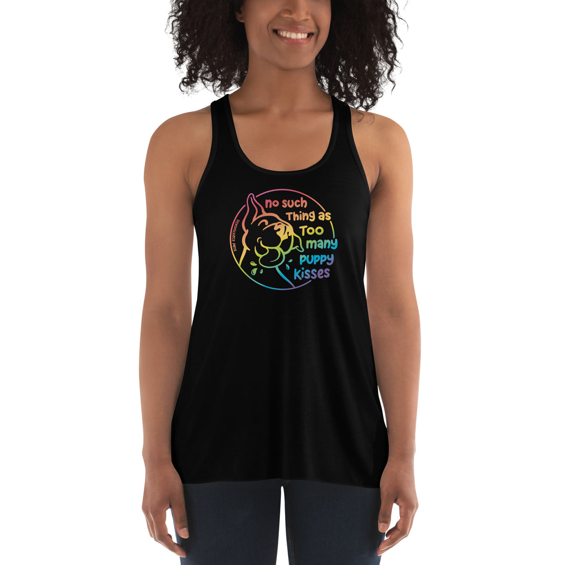 Puppy Kisses Flowy Racerback Tank