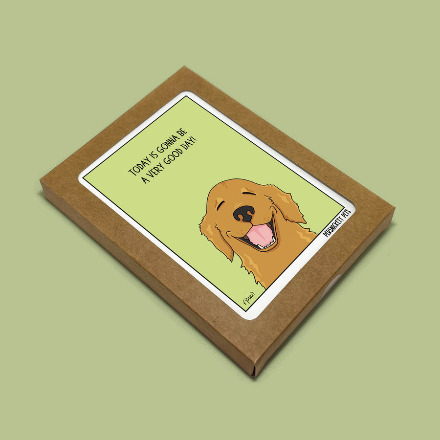 Persnickety Pets: A very good day notecard boxed set