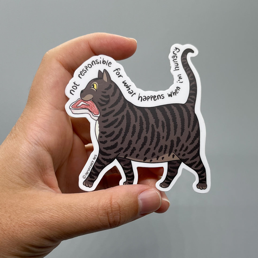 Persnickety Pets: Bubba sticker in hand