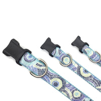 Persnickety Pets: Classic dog collar - seaspray on mist, 3 sizes