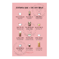 Persnickety Pets: Cute kitty brews art print, poster, 11x17