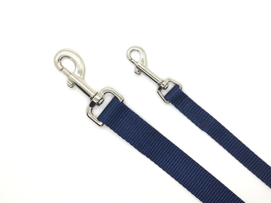 Persnickety Pets: midnight navy dog leash, 2 sizes