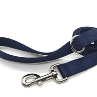 Persnickety Pets: midnight navy dog leash, wide