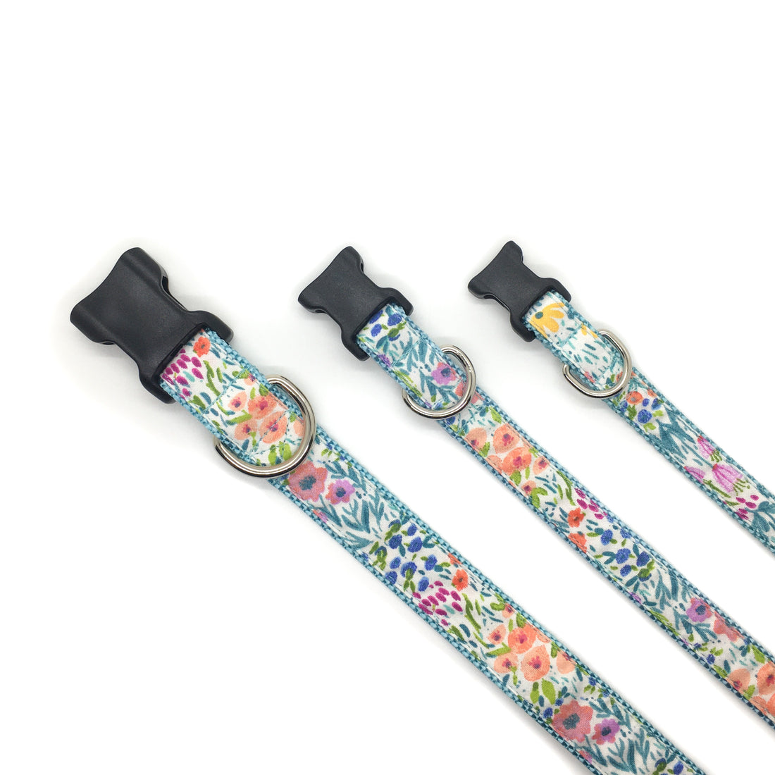 Persnickety Pets - flower garden classic dog collar, 3 sizes