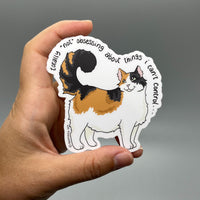 Persnickety Pets: Freya vinyl sticker in hand