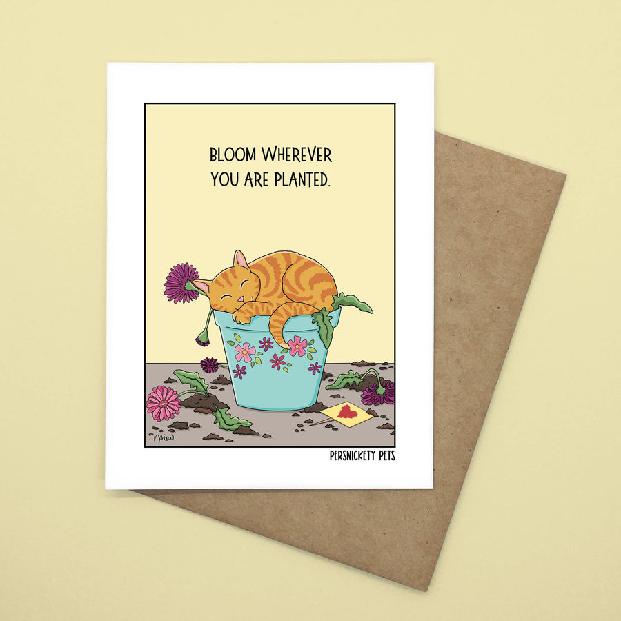 Persnickety Pets: Bloom wherever notecard
