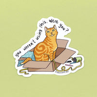 Persnickety Pets: Marmalade vinyl sticker