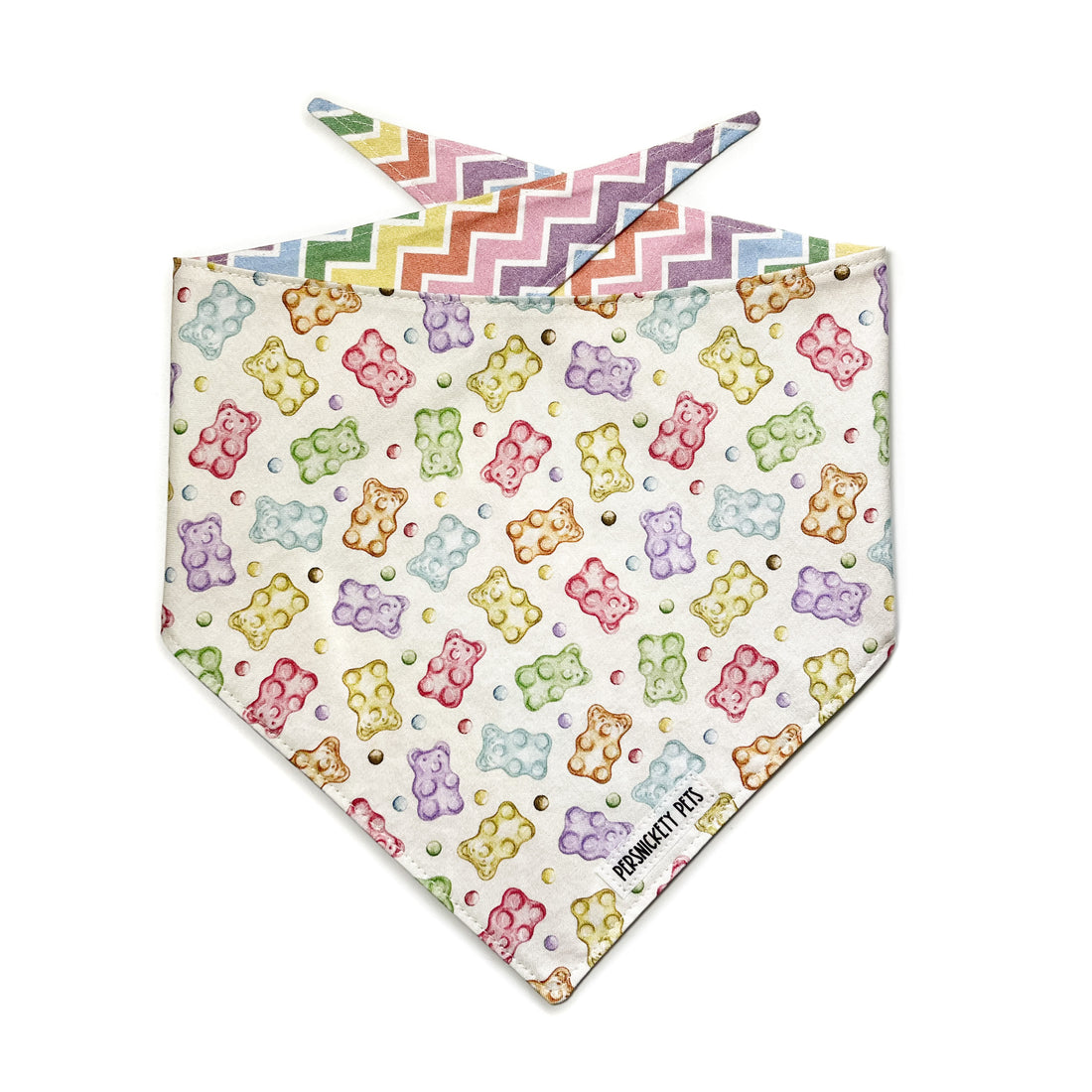 Rainbow Gummy Bears Reversible Bandana