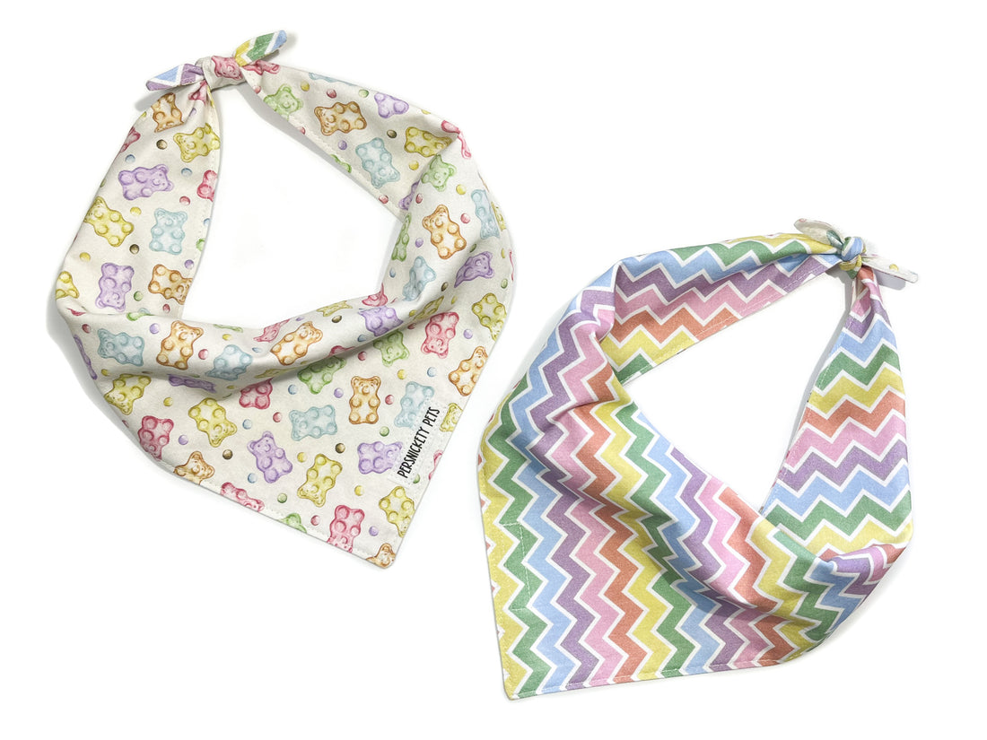 Rainbow Gummy Bears Reversible Bandana