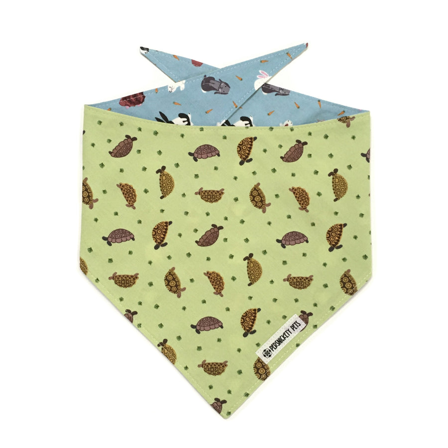 Persnickety Pets: Small friends reversible bandana, turtles front