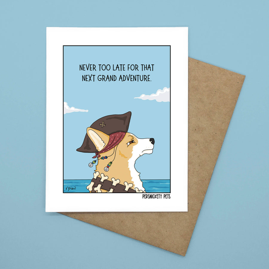 Persnickety Pets: Never too late notecard front