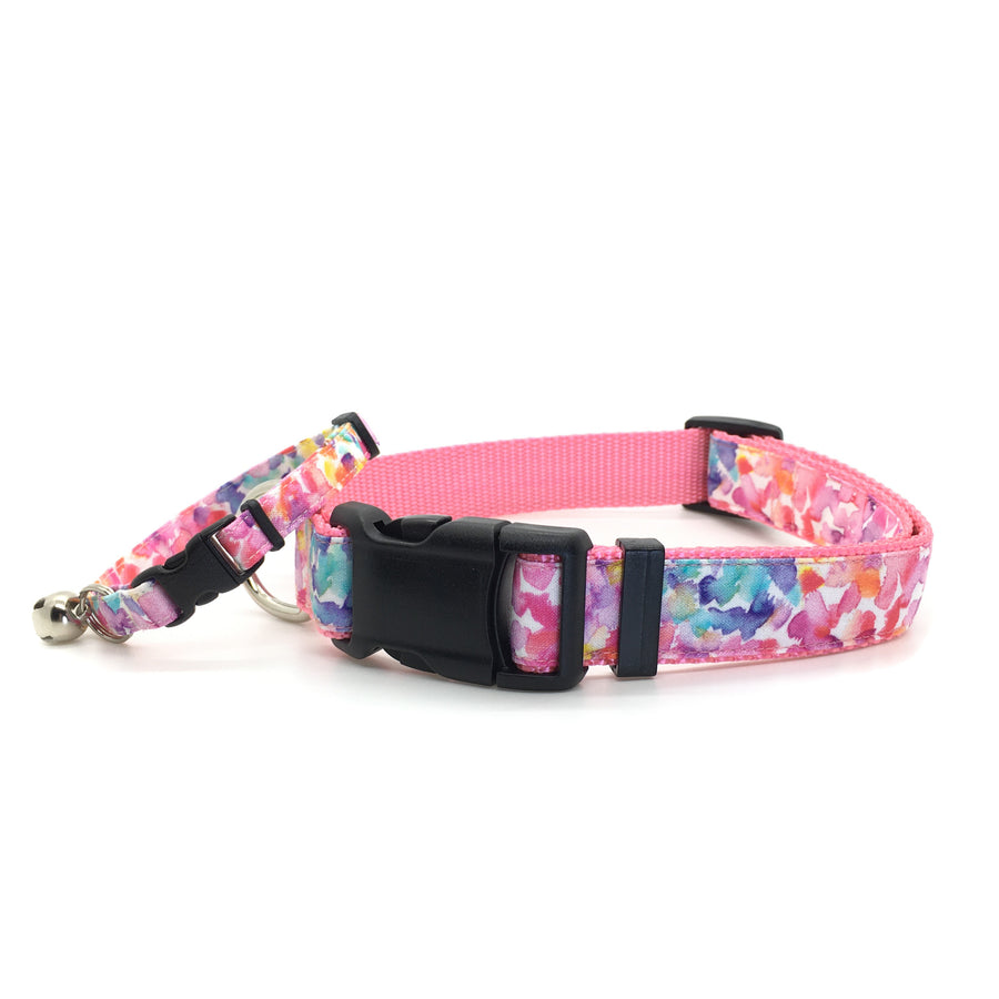 Persnickety Pets: Watercolor splash cat and dog collar