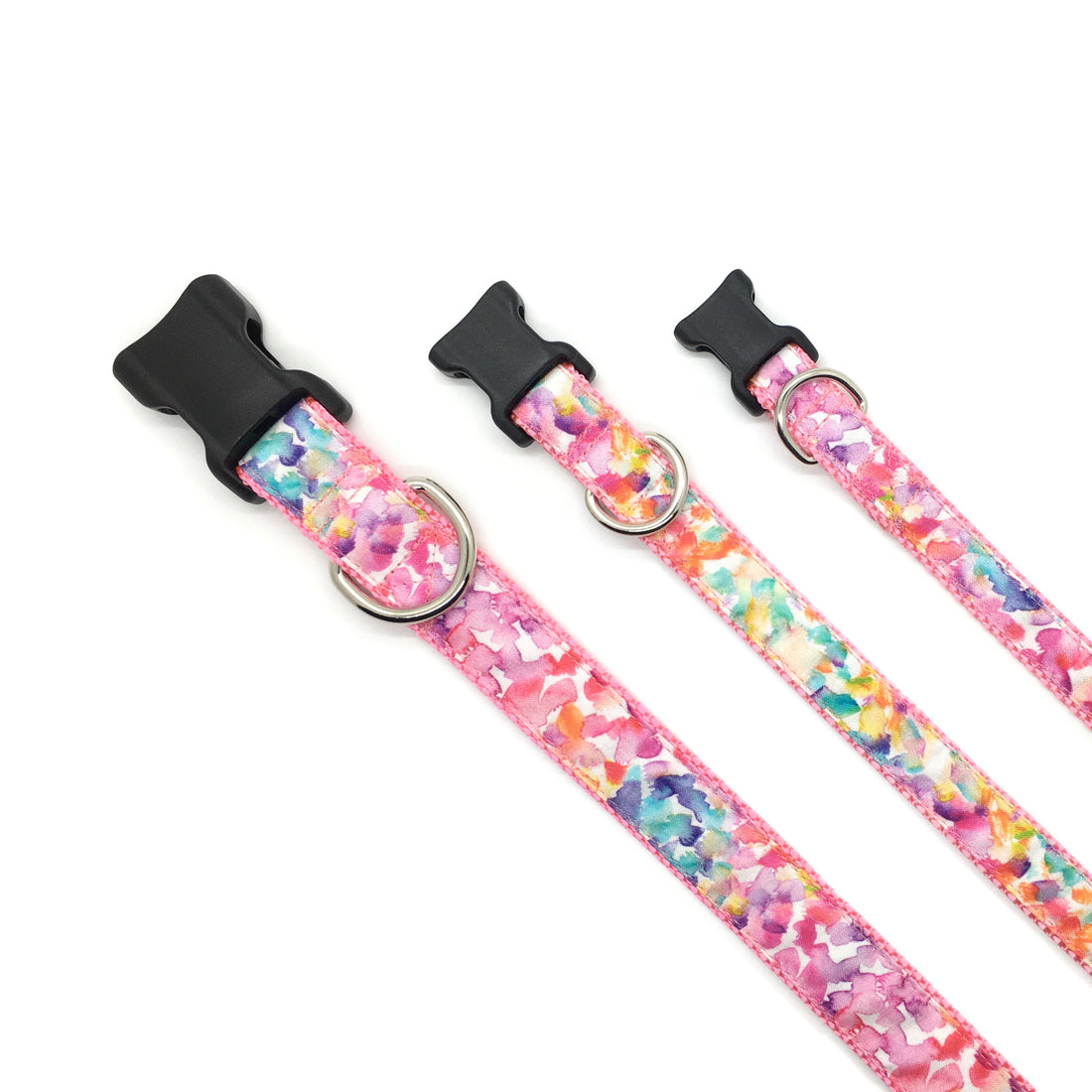 Persnickety Pets: Watercolor splash classic dog collar 3 sizes
