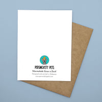 Persnickety Pets: You’re the Best notecard back